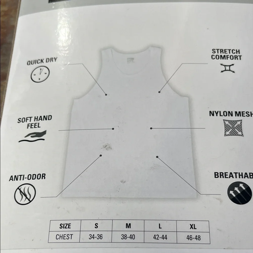 32 Degrees Cool White Mesh Tank 3-Pack NWT
